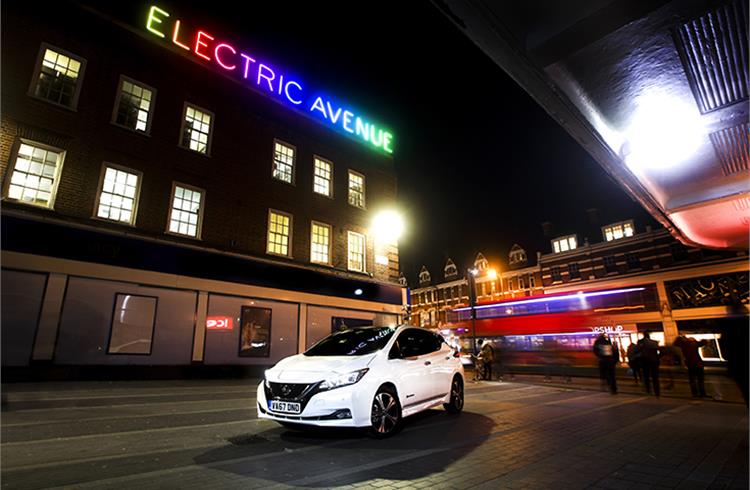 Sales of battery electric cars, such as the Nissan Leaf, rose in July.