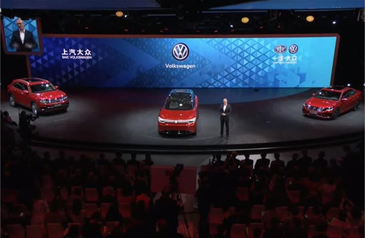 Dr Stephan Wollenstein, CEO of Volkswagen Group China at 2019 Auto Shanghai