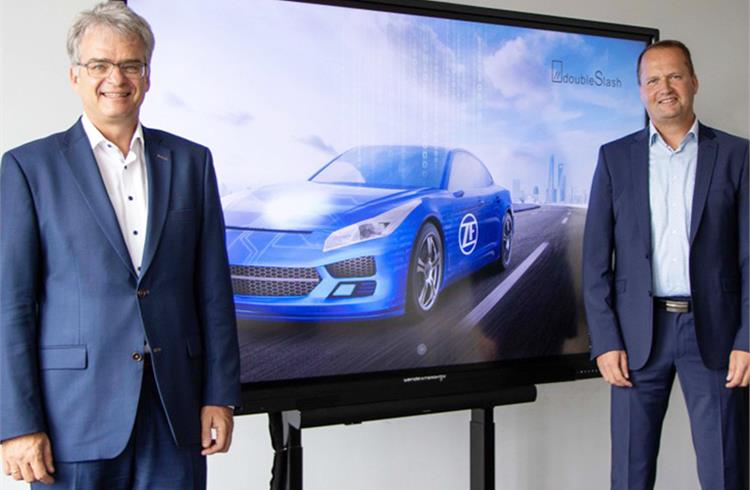 Dr. Dirk Walliser, Head of Corporate R&D at ZF Group, and Konrad Krafft, Managing Director at doubleSlash.