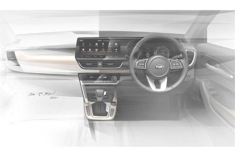 Kia India reveals SP2i interior sketches ahead of June 20 debut