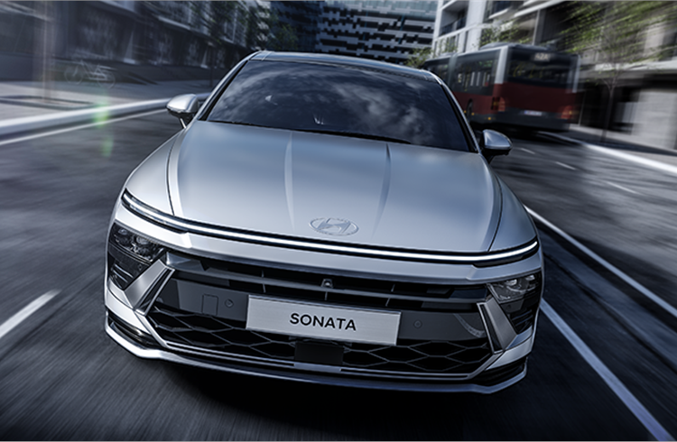 The new Sonata will get its global reveal at the Seoul Mobility Show, which opens on March