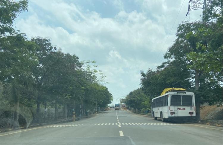 To make sure that no violence or protests break out, Police personnel were stationed outside the Ford's Maramalai Nagar plant and at Henry Ford road.