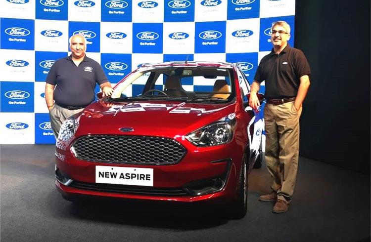 Ford India launches 2018 Aspire at Rs 550,000