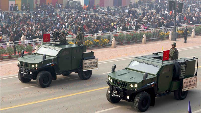 Mahindra Armado armoured tactical vehicles showcase India's military prowess at Republic Day 2024 parade