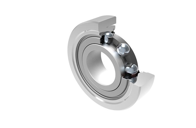 Schaeffler has come up with a new swivel bearing with a specially curved ‘spherical cap’ (ball socket) that tilts within itself and thus compensate the swiveling of the worm shaft.