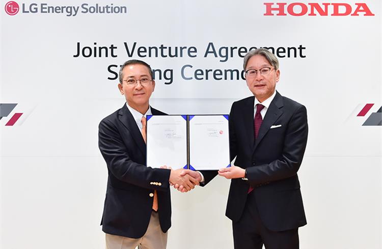 Honda and LG Energy Solution set up lithium-ion battery plant in the US