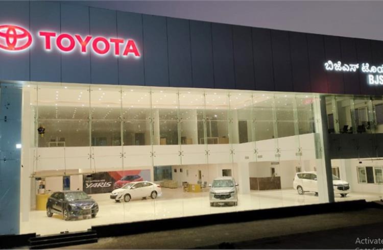 BJS Toyota in Bellary, Karnataka is Toyota Kirloskar Motors' 401st dealer in India.