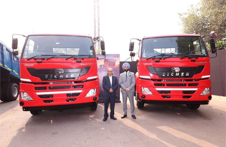Vinod Aggarwal, MD and CEO, VECV & Gagandeep Singh Gandhok, Senior Vice President – HD Truck Business, VECV