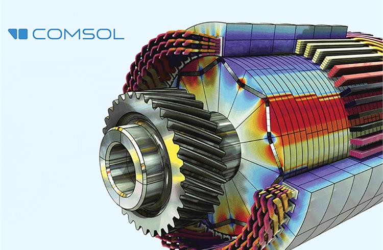 COMSOL aids EV drivetrain efficiency enhancement with Multiphysics Simulation
