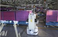 Mini Smart Transport Robot at BMW Group Plant Regensburg