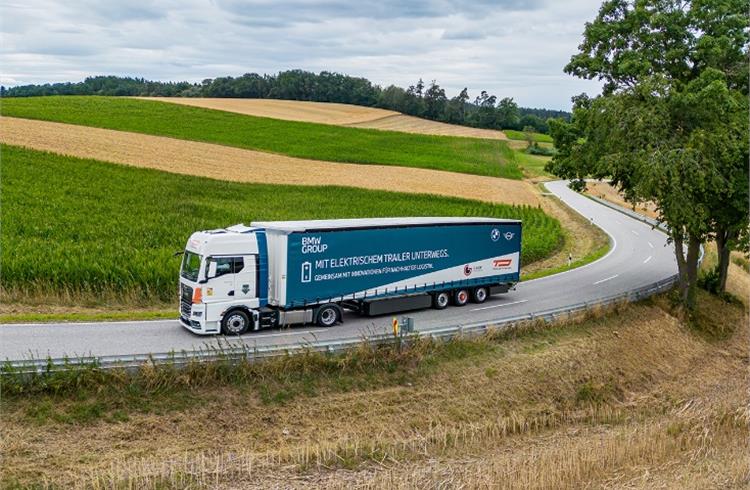 BMW Group Logistik tests electric semi-trailer, sees 48% savings over diesel trucks