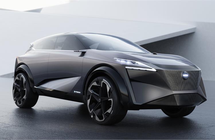 The IMQ concept crossover features a groundbreaking 100 percent electrified powertrain, to be available in Nissan cars by 2022.