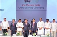 Kia Motors India Leadership and Andhra Pradesh chief minister Y S Jagan Mohan Reddy officially inaugurate Kia Motors’ 300,000 units-per-annum Anantapur plant.