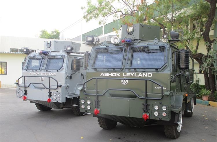 ​Ashok Leyland delivers light bulletproof vehicles to Indian Air Force