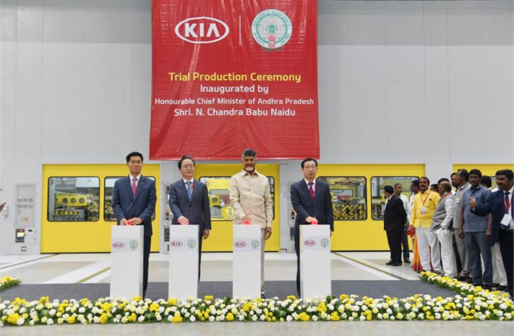 Kia begins trial production at its India plant
