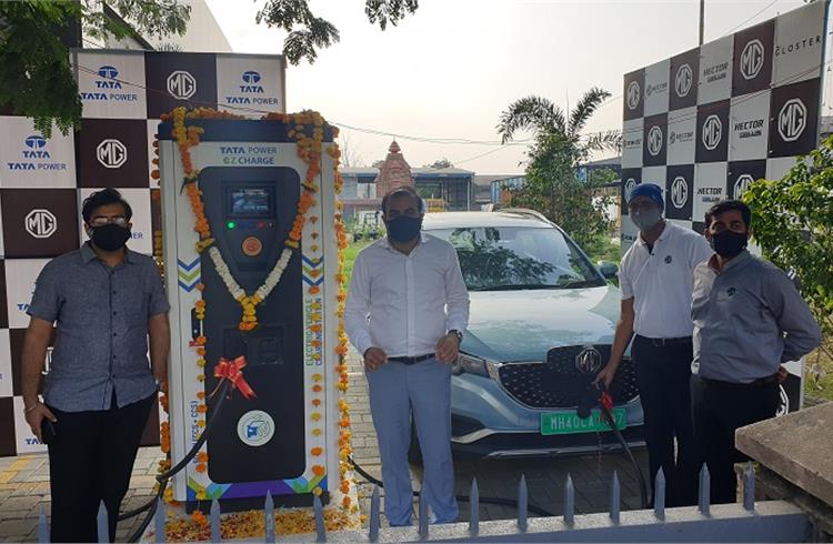 MG Motor India, Tata Power install first 50kW DC fast charging station in Nagpur