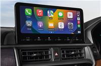 The 10.25-inch touchscreen infotainment system offers wireless Apple CarPlay and Android Auto connectivity.
