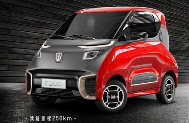 SAIC-GM-Wuling launches Baojun E200 EV in China