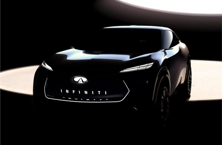 Infiniti previews first electric model ahead of Detroit debut