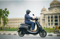 Bhavish Aggarwal puts the soon-to-be-launched Ola electric scooter through its paces in Bangalore.