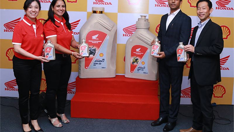 Honda 2Wheelers India and Shell launch co-branded engine oil