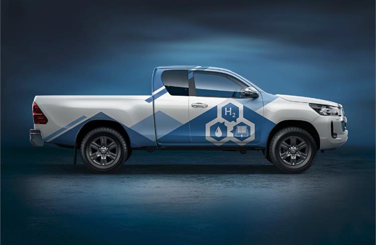 The project will make use of components from Toyota’s second-generation fuel cell system, as featured in the latest Toyota Mirai sedan, to transform a Hilux into an electric vehicle.
