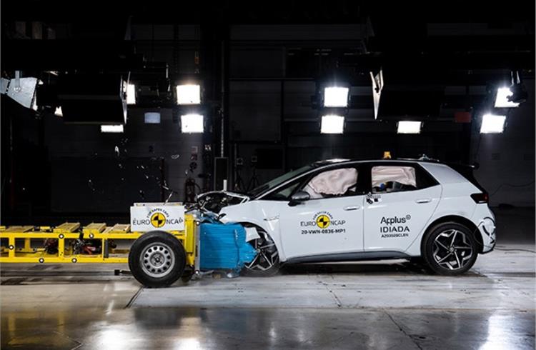 Volkswagen ID 3 aces Euro NCAP tests with five-star safety rating