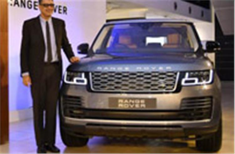 Rohit Suri, president & managing director, Jaguar Land Rover India at the launch in Mumbai