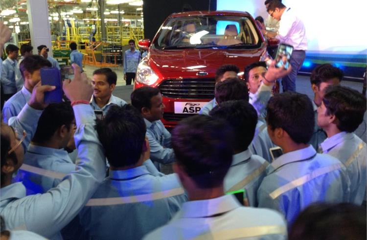 Happier days at Ford when the Sanand plant was an integral part of its India journey.