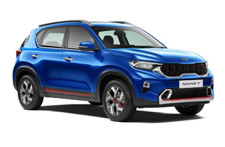 The Sonet compact SUV, which is solely produced in India, accounts for 41,305 units or 27.46% of total Kia India's overseas shipments.