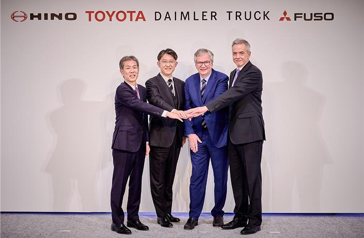 Daimler Truck, Mitsubishi Fuso, Hino and Toyota to accelerate CASE tech development, MFTBC and Hino to merge