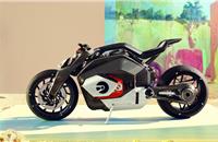 BMW Motorrad Vision DC Roadster previews the future of BMW Motorrad with alternative drive forms.