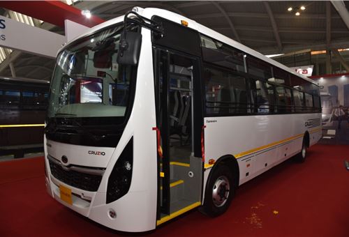 Mahindra unveils BS-VI ready Cruzio ICV bus