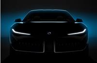The teaser image of Karma's Pininfarina-designed concept car.