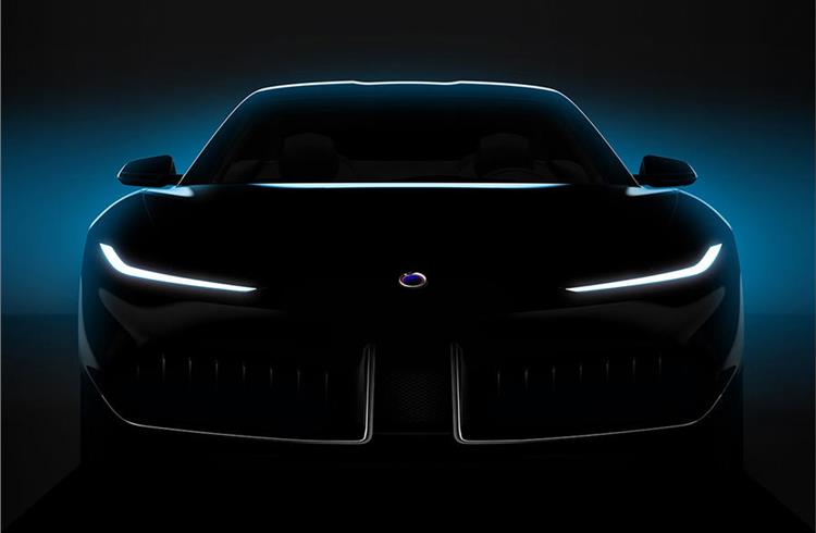 The teaser image of Karma's Pininfarina-designed concept car.