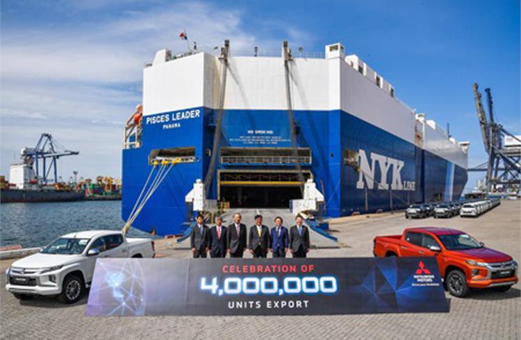 Mitsubishi exports its 4 millionth vehicle from Thailand