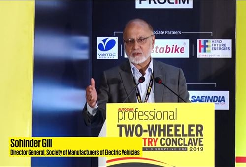 Sohinder Gill | The rational roadmap to electric mobility | 2019 Two-wheeler Industry Conclave