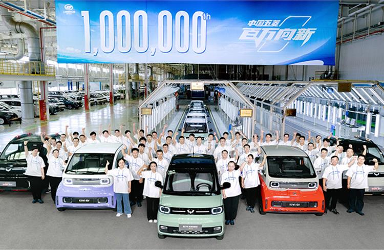 SAIC-GM-Wuling’s EV sales in China cross a million units