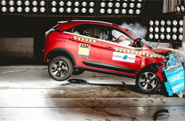 Tata Motors’ first-ever compact SUV becomes the first made-in-India, sold-in-India car to achieve Global NCAP’s five-star crash test rating