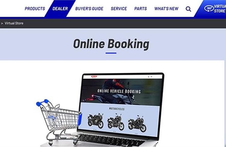 Online booking functionality currently available only on motorcycle range including the YZF R15, MT 15, FZ 25, FZS FI and FZ FI, and doesn’t extend to its scooter models.