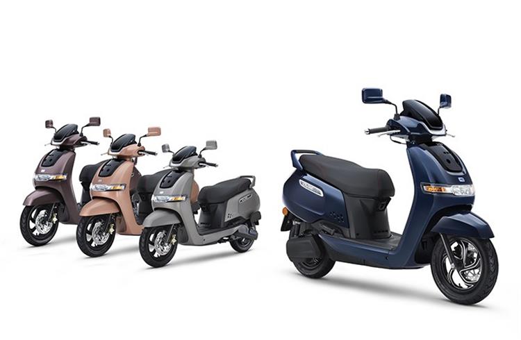 TVS claims the top-spec iQube ST variant delivers a range of 140km on a single charge. 
