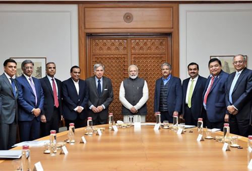 Captains of Indian industry meet Prime Minister Narendra Modi