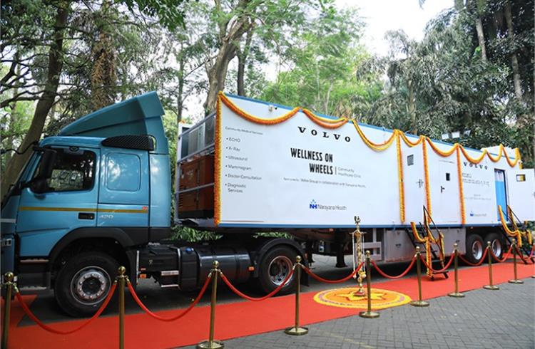 ‘Wellness on Wheels’ is built on a state-of-the-art Volvo Prime mover FM 4x2,