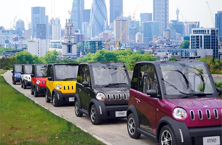 The Me is EV start-up Siticars' 2-seater microcar aimed at drivers living in London's Ultra Low Emission Zone. It has a top speed of 79.5kph and a 152km range from its 10bhp 72V electric motor.