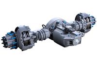 Meritor's 14Xe all-electric, fully integrated electric powertrain for M&HCVs is lighter and more efficient than a conventional electric motor and axle set-up, and helps deliver an increased range.