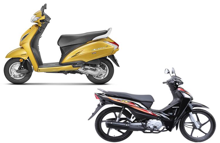 L-R: Honda Activa in India and Honda Wave Alpha in Vietnam are the top selling two wheelers for Honda in the respective countries