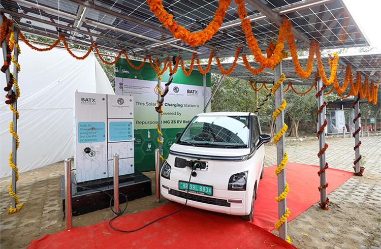 MG powers off-grid Solar-EV Charging station with BatX Energies