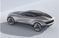 The novel proportions are striking and the low-profile SUV coupe body makes a strong statement of intent for Kia’s future cars. Futuron’s fully-electric powertrain makes this shape possible.