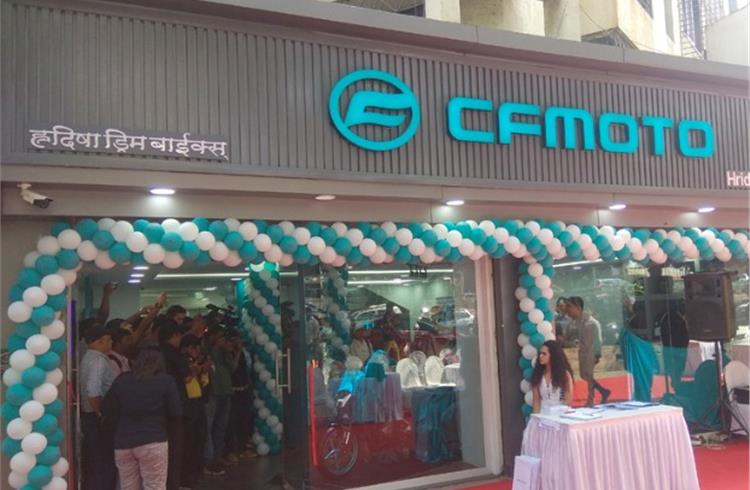 CFMoto India’s first showroom opens in Mumbai, six more planned next month