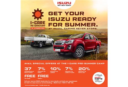 Isuzu Motors India to roll out ‘ISUZU I-Care Pre-Summer Camp’ across India